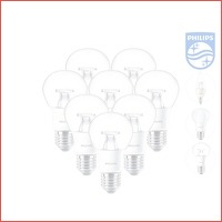 8 x Philips WarmGlow Dimbare LED-lamp