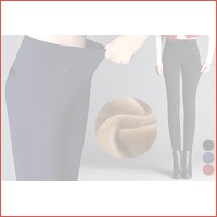 Elastische fleece broek