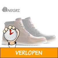 NoGrz leren gevoerde herenschoenen