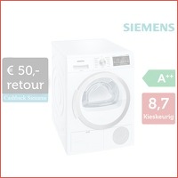 Siemens zelfreinigende warmtepompdroger