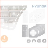 4-pack Hyundai draadloze LED-spots