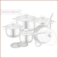 Royalty Line 12-delige RVS pannenset