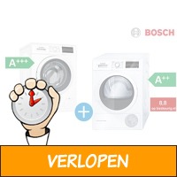 Bosch Series 6 wasmachine & warmtepompdroger