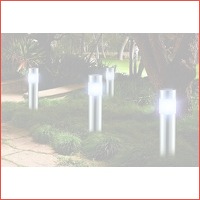 Set van 4 LED-tuinlampen