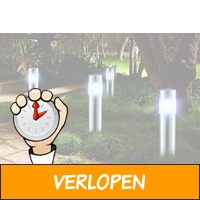 Set van 4 LED-tuinlampen