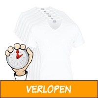 6-pack witte T-shirts