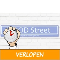 Voucher: straatnaambord (75 cm)