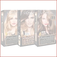 3-pack L'Oreal Preference haarverf