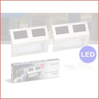 2 x Deluxa Solar LED buitenlampjes