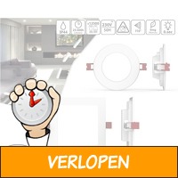 Vierkante of ronde LED inbouwspots