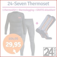 24-Seven thermoset + gratis skisokken