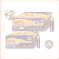 60 x Kodak Longlife batterijen