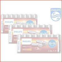 96 x Philips Power Alkaline batterijen