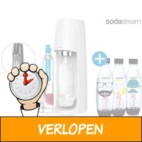 SodaStream Spirit + 3 extra flessen