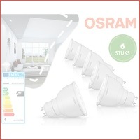 6-pack Osram GU10 led reflector spots