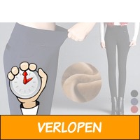 Elastische fleece broek