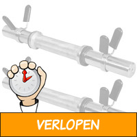 Set dumbellstangen 35 cm (veersluiting)