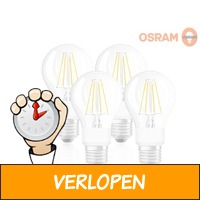 4x Osram 7W WarmGlow LED-lamp | E27