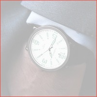 Luminous oversized watch