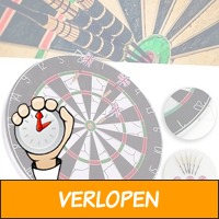 Deluxe dartbord met 6 pijlen