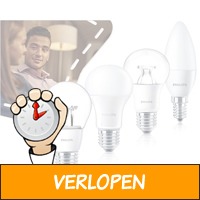 4 x Philips E14 of E27 LED-lampen