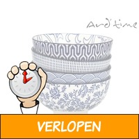 4 x Ard'time Blue Lagoon kom