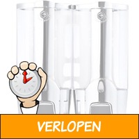 Handige dubbele zeepdispenser