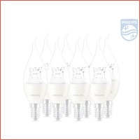 8 x Philips WarmGlow kaars LED-lamp