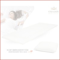 O'Daddy memory foam topdekmatras + grati..