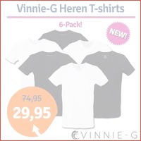 6-pack Vinnie-G heren T-shirts