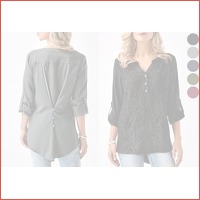 Lace V-neck blouse nu met enorm veel kor..