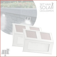 2 x solar LED-buitenlampen