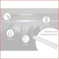 Klevende LED-lamp met bewegingssensor