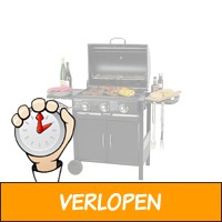 Luxe 3-pits gasbarbecue met grill