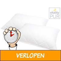 2 x Vitality Pur traagschuim kussen