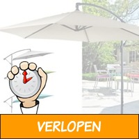 Grote en stevige zweefparasol