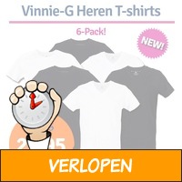 6-pack Vinnie-G heren T-shirts