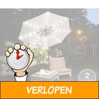 Luxe parasol met Solar LED-verlichting