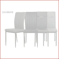 Eetkamerstoelen 2+2 gratis