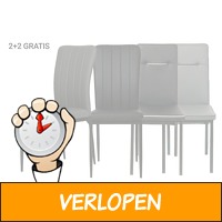 Eetkamerstoelen 2+2 gratis