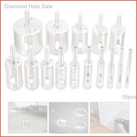 DB-HS1 15pcs 6-50mm Diamond Hole Saw Dri..