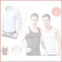 3-pack figuur corrigerende herenshirts