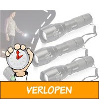 3-pack aluminium zaklampen