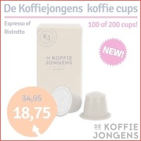 De Koffiejongens koffie cups voor Nespre..