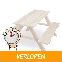 Veiling: Houten kinder picknicktafel