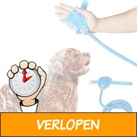 Borstel douchekop met slang voor honden