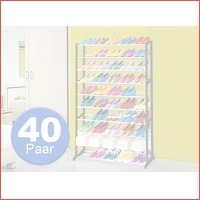 Schoenenrek voor 40 paar schoenen