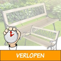 Oer-Hollands houten tuinbankje