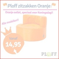 Ploff oranje zitzakken