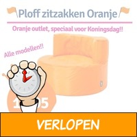 Ploff oranje zitzakken